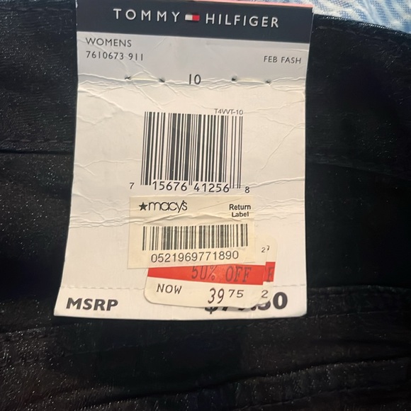 Tommy Hilfiger Denim Trouser Jeans Sailor Front Nautical Flare Stretch Flap - Picture 7 of 8